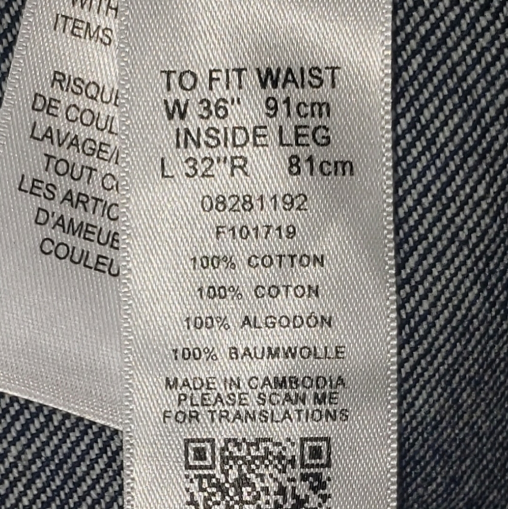 ASOS NWT Men's Dark Wash Jeans 36x32 - Picture 6 of 11